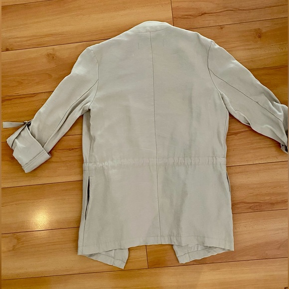 Zara Relaxed Fit Drawstring Jacket | Size XS - Picture 4 of 13